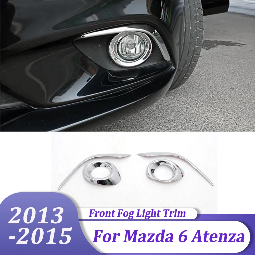 

Car Accessories Front Fog Lamp Foglight Trim Cover Sticker For Mazda 6 M6 Atenza Sedan 2013 2014 2015