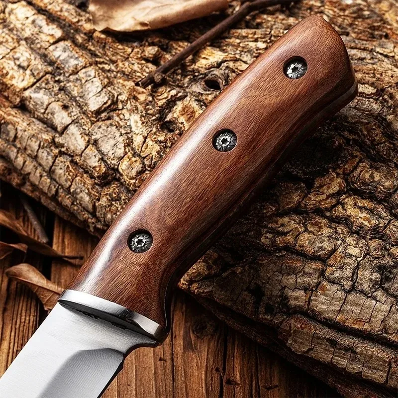 Grain Knife High Hardness Straight Knife for Outdoor Camping Hunting Barbe Jungle Survival Practical Mmulti-Purpose Knife