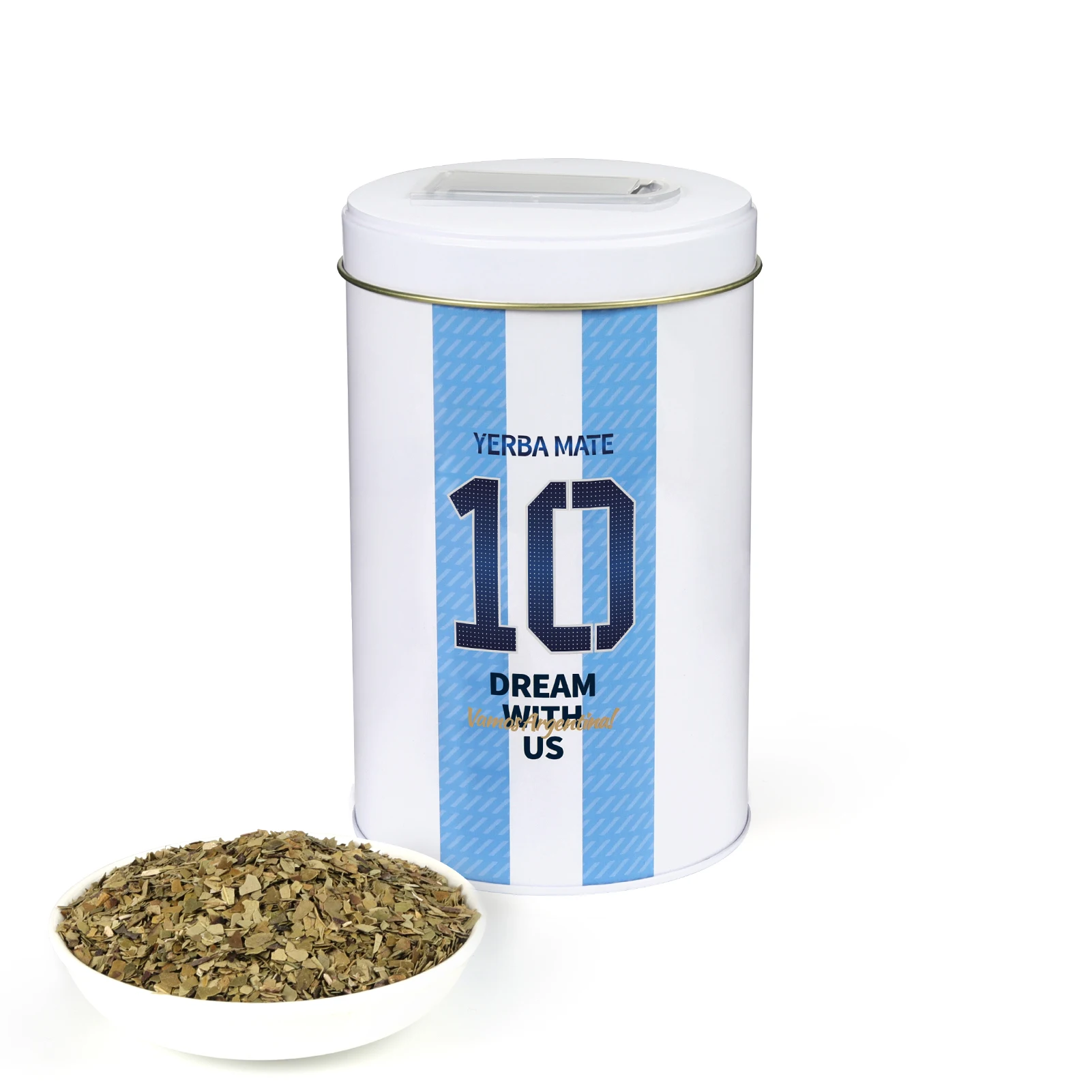 

Cuopru Argentina Captain No.10 Yerbero, Yerba Mate Container with Spout - Pouring Lid Easy Filling Mate Yerbero