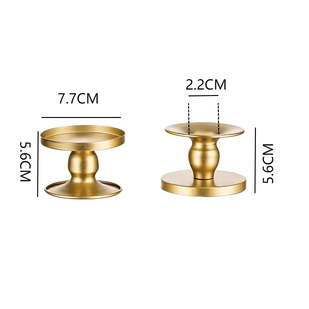

Candle Holder Wedding Centerpiece Gold Iron Candlestick Set Versatile Decorative Piece Sleek Contemporary Design