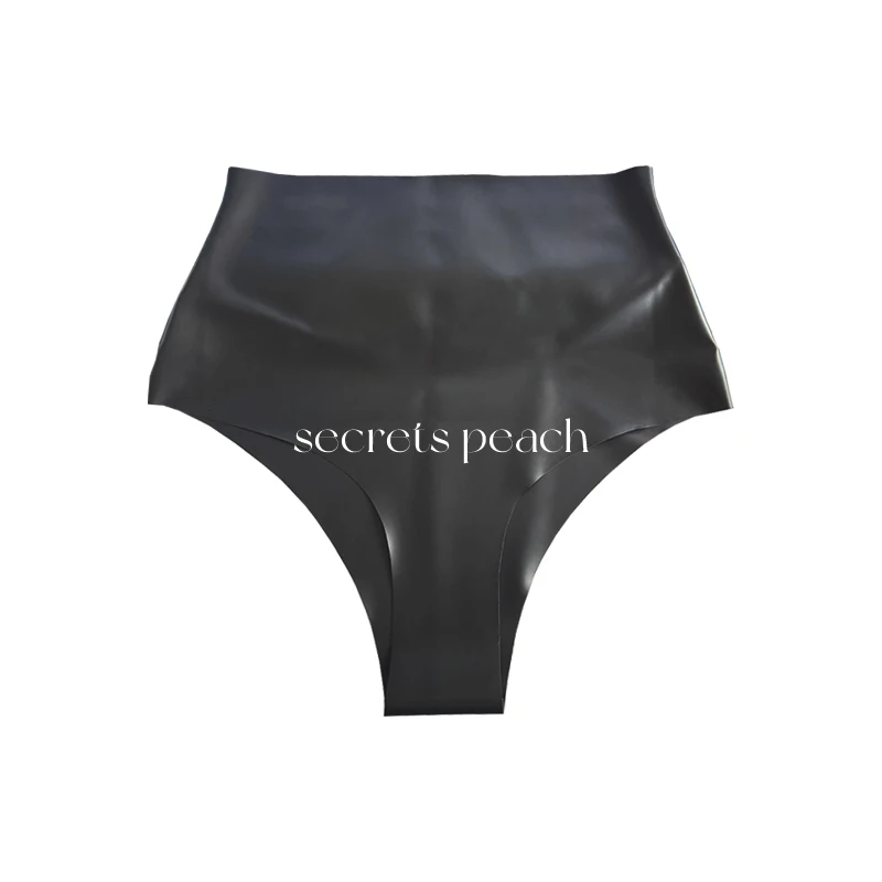100% natural latex women’s high waisted underwear with invisible seams Plus Size