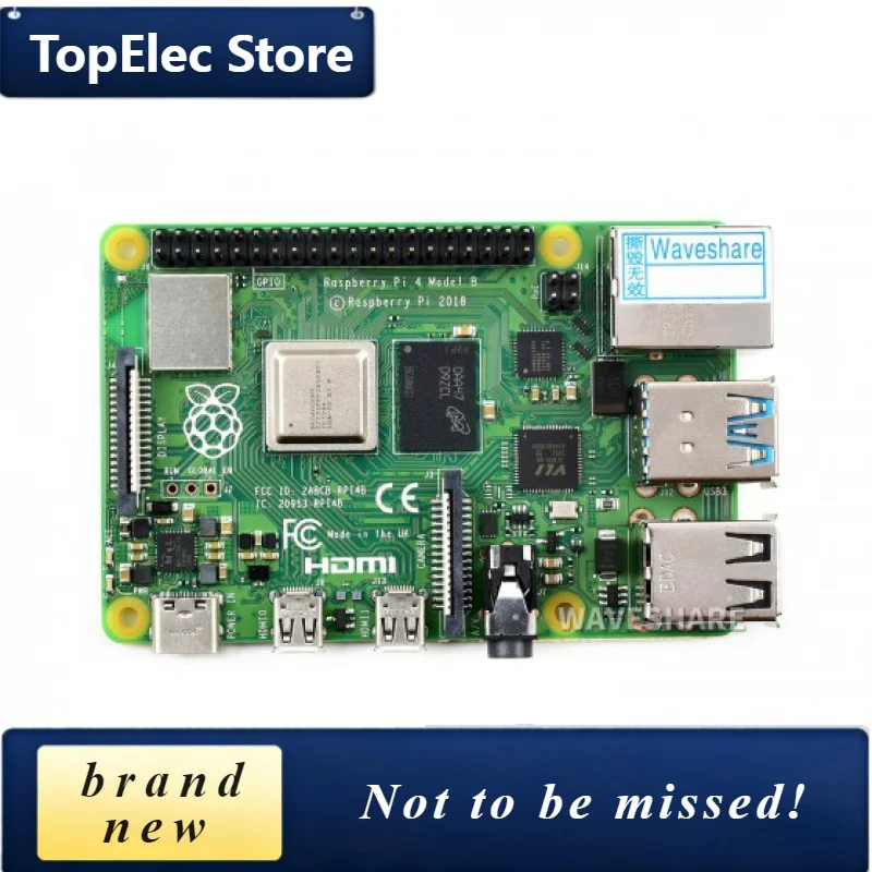TElec Raspberry Pi 4 Model B 4GB RAM Development Board, Completely Upgraded