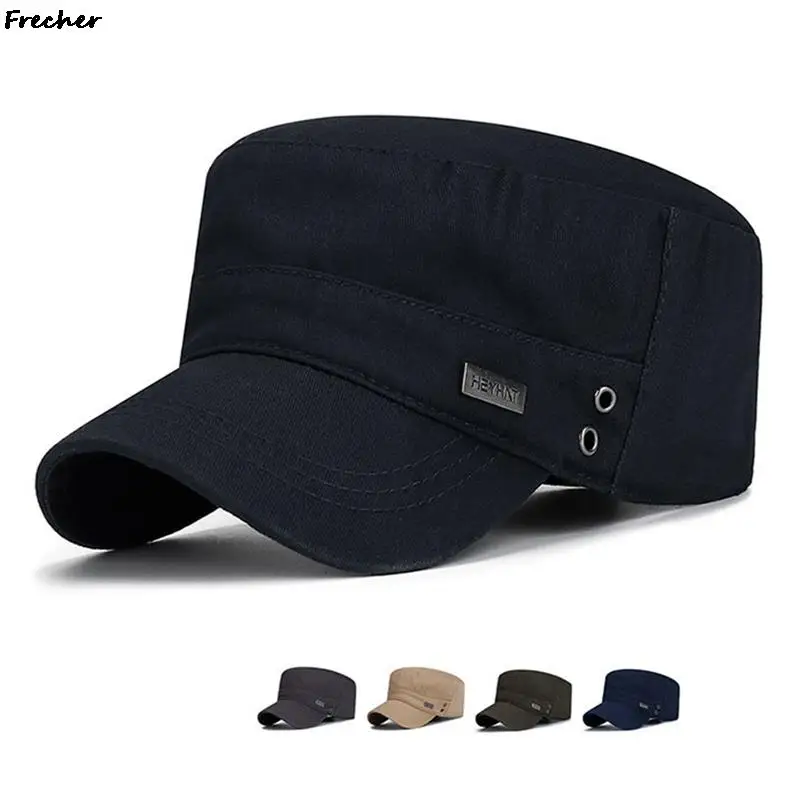 Men Fashion Captain Caps Pure Color Cadet Hat Outdoor Hiking Cycling Baseball Hats Cosplay Peaked Cap Classic Casquette Gorras