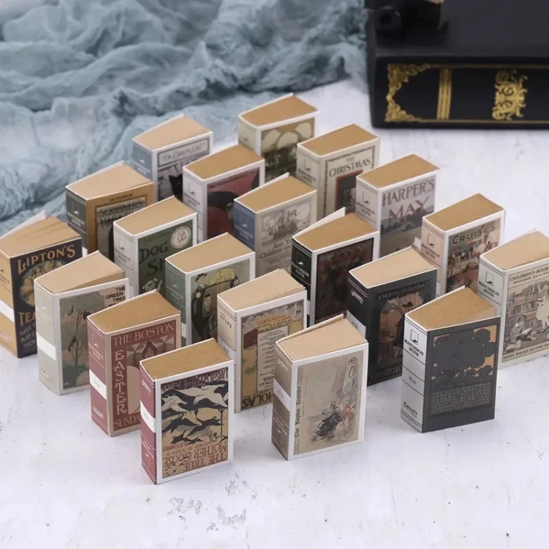 Creative Matchbox Retro Notebook, Mini Memo Pad, Can Tear Sticky Notes, Papelaria Notepad, Escritório e Material Escolar, Novo, 122 Folhas