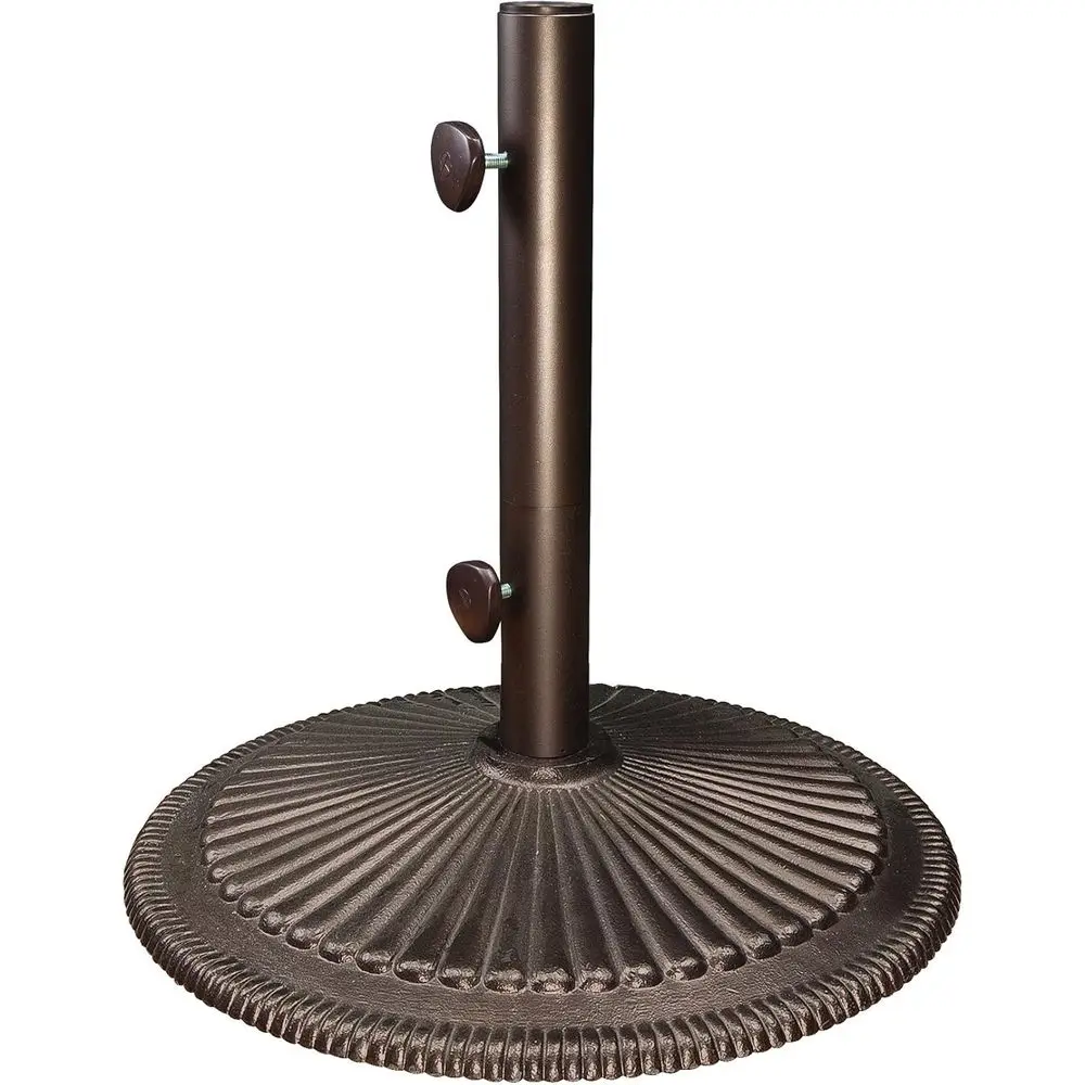 

50 lb Bronze Cast Iron Umbrella Base for 1.5 Inch Poles