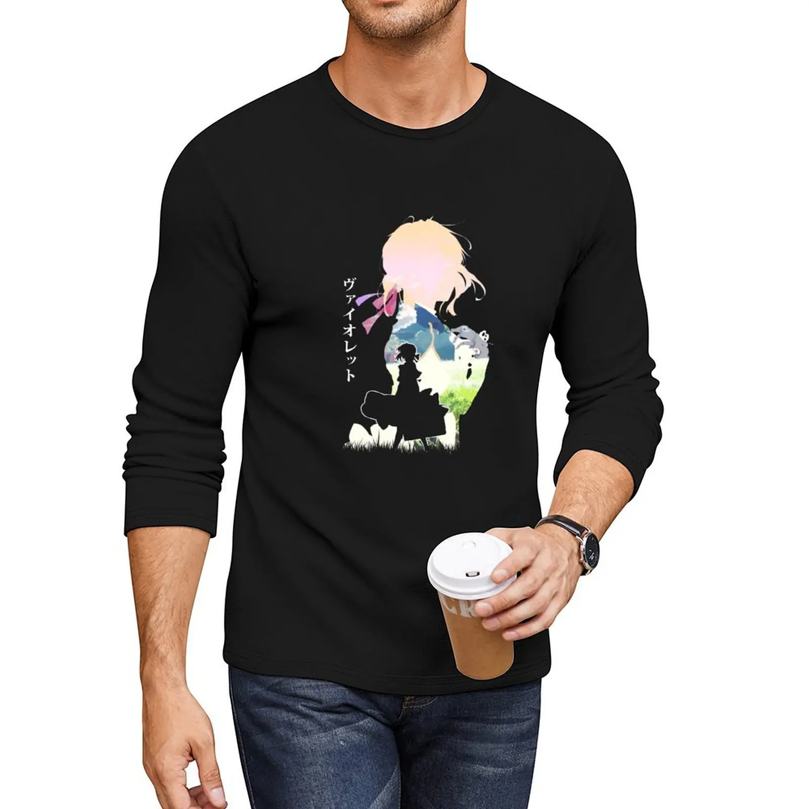 

Violet Evergarden Elegance in Animation Long T-Shirt customized t shirts men t shirt