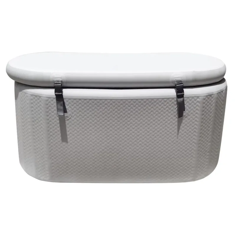 Double Wall PVC Drop Knitted Fabric Ice Bucket Bathtub Inflatable Cold Bucket