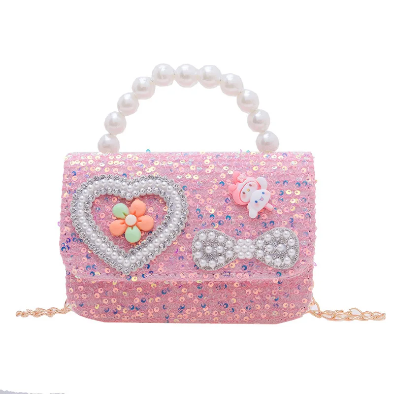 

Cinnamoroll Summer New Children Bags Princess Accessories Pearl Handbags Girls Small Fragrant Style Shoulder Messenger Bag Gift