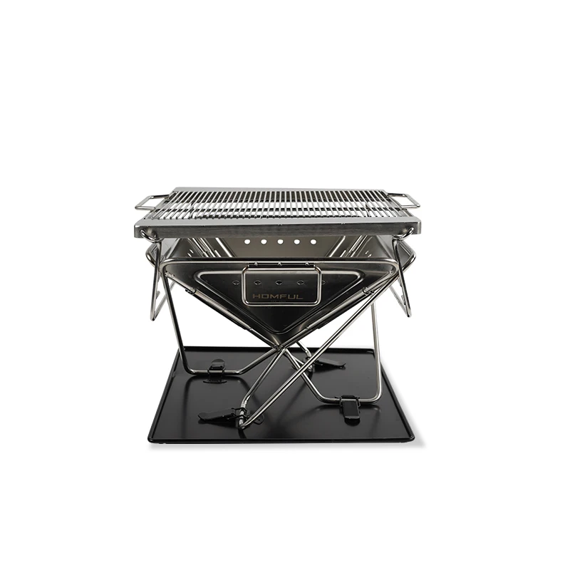 PQF Camping BBQ Grill Charcoal Outdoor Foldable and Portable Grill