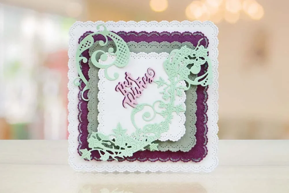 Metal Cutting Dies doily edge essential square die cut For DIY Scrapbook Cutting Die Paper Cards Embossed