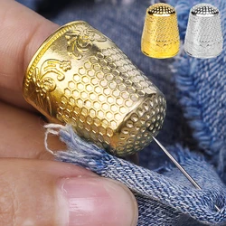 1/10Pcs Metal Sewing Thimble Retro Finger Protector Antique Thimble Ring Handworking Needle Craft Household DIY Sewing Tools