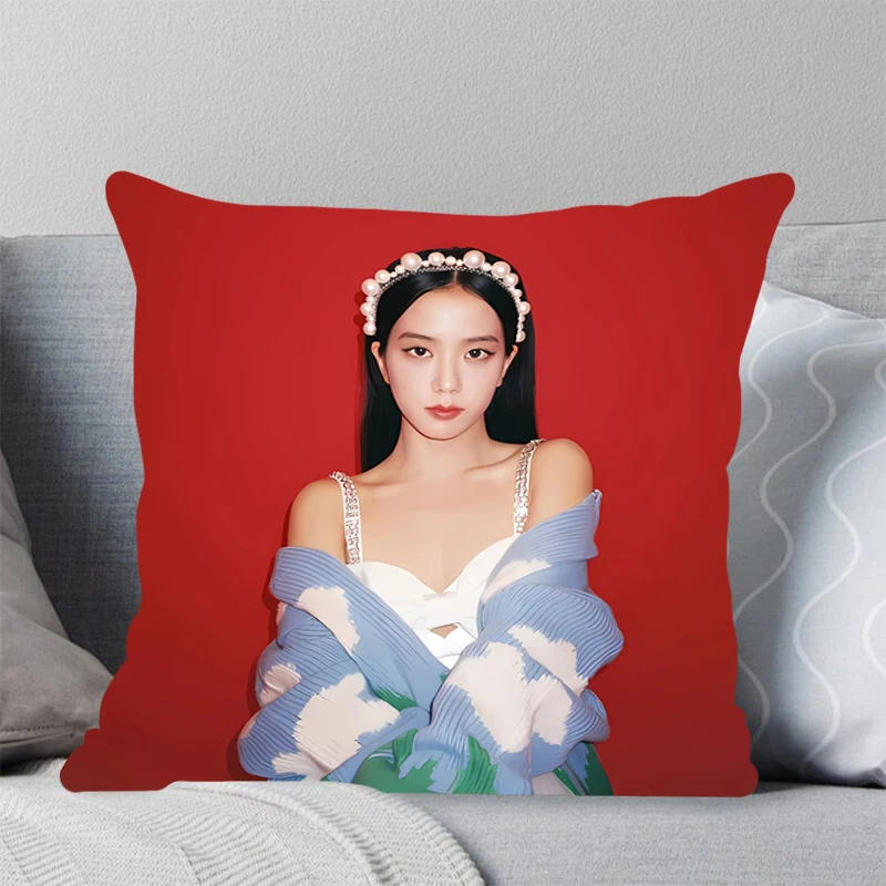 High-quality bedding square pillow comfortable sofa pillow cover Office leisure cushion pillowcase K-Kims Jisoos kpop Home Decor