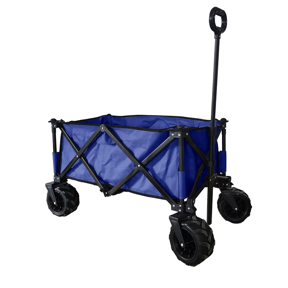 

Outdoor Garden Multifunctional Folding Camping Cart Portable Beach Trolley Cart Camping Folding Wagon
