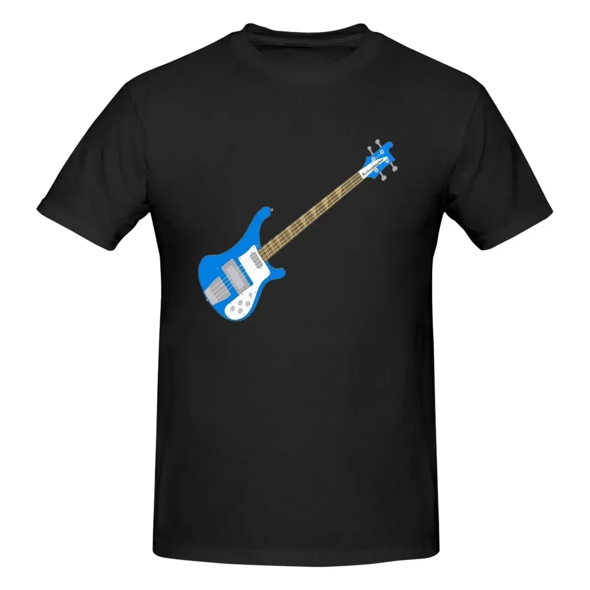 Cobalto azul canhoto rickenbacker 4001c flcl baixo guitarra 100% algodão camiseta masculina tripulação pescoço manga curta S-6XL