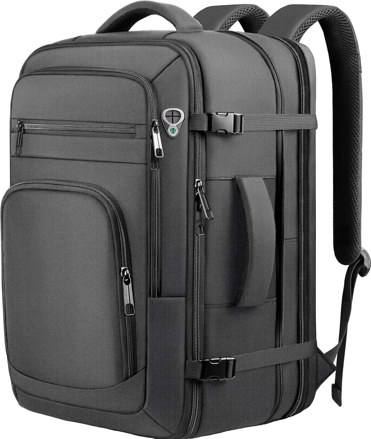 Expandable 40-50L Travel Backpack, TSA Carry-On for 17.3" Laptop, Business & Commute