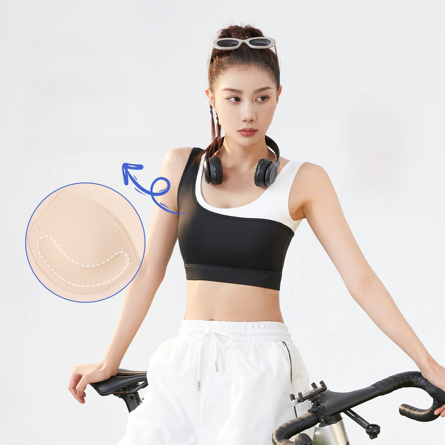 

Женский U-образный спортивный бюстгальтер пуш-ап, искусственный двухсекционный противоударный цельный жилет с тонкой чашкой, стильная спортивная одежда