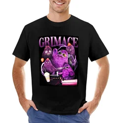 Grimace in 90s, Y2k Style Tribute T-shirt heavyweights sweat T-shirts for men cotton