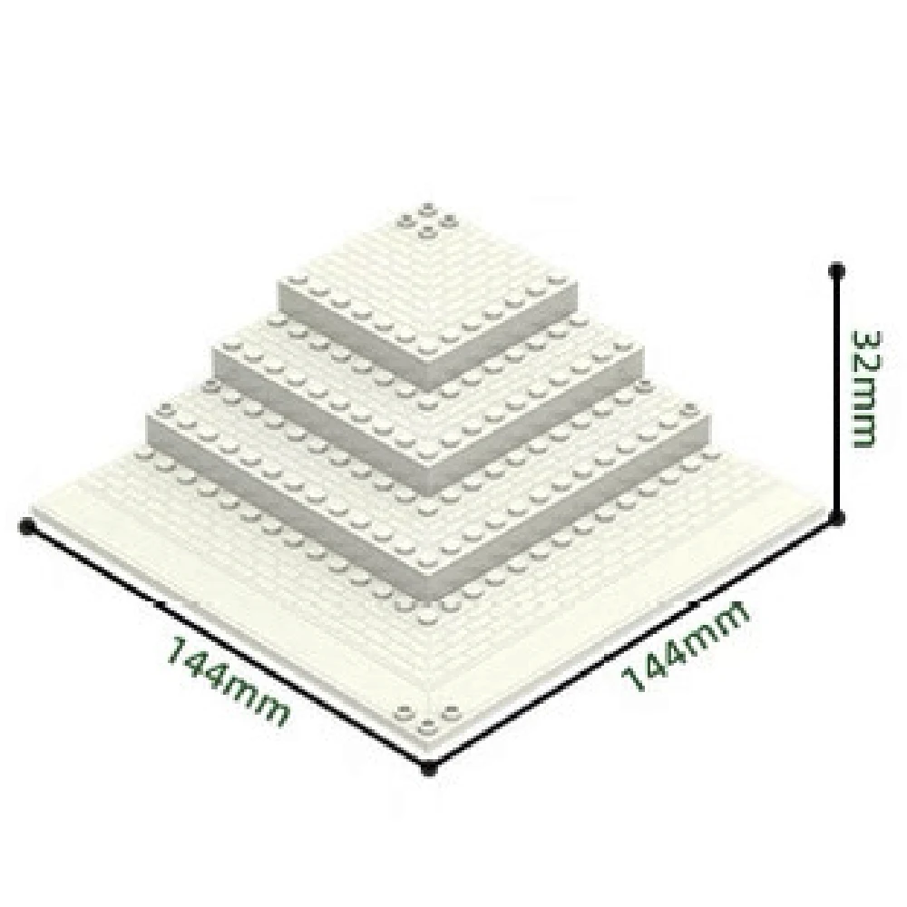 MOC 1PCS 65803W Patterned Corner Flooring Castle Base Building Blocks Set Palace House Bottom Particle Toys Children Kid Gifts