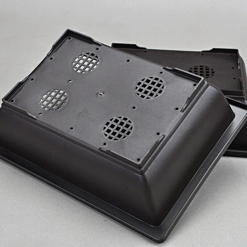 

Container Flower Pot Holder Nursery Plastic Rectangle Reusable Saucer Antique Balcony Bonsai Garden Convenient