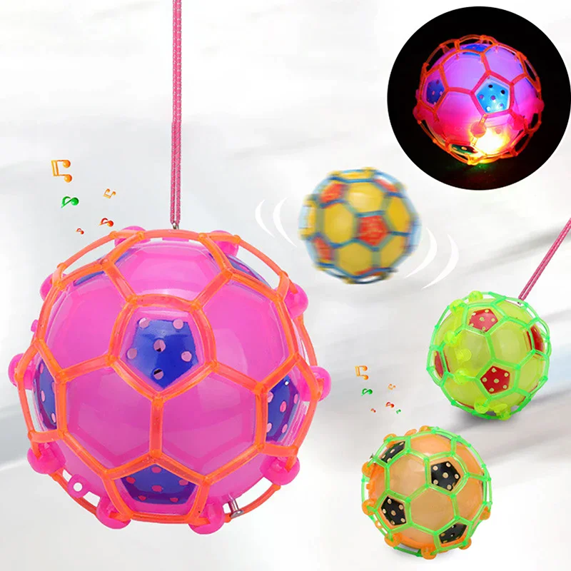

Electric Bouncy Football Toy Music Jumping Bright Lights And Sound For Boys And Girls Indoor And Promotes Coordination Skills