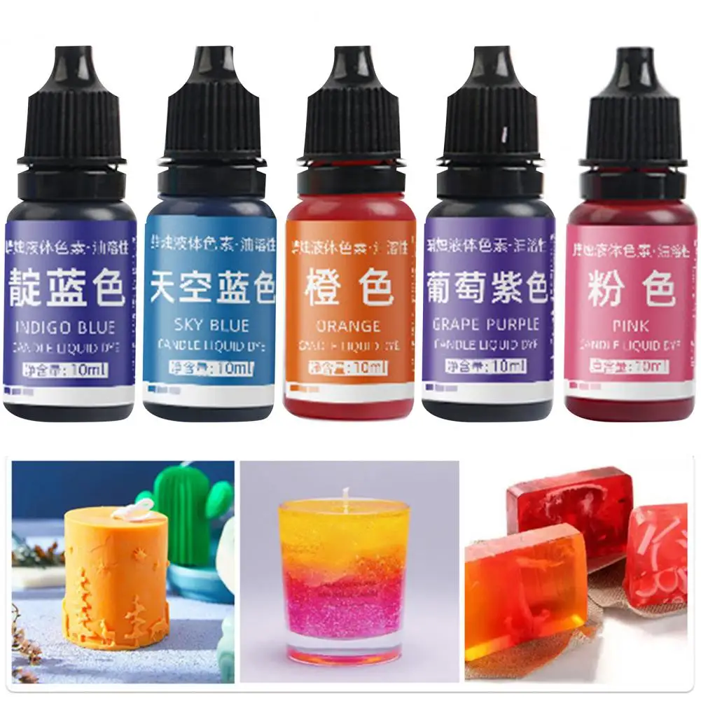 Candle Color Essence  Reusable High Concentration No Fading  Soy Wax Paraffin Dye Colorant Craft Shop Supply