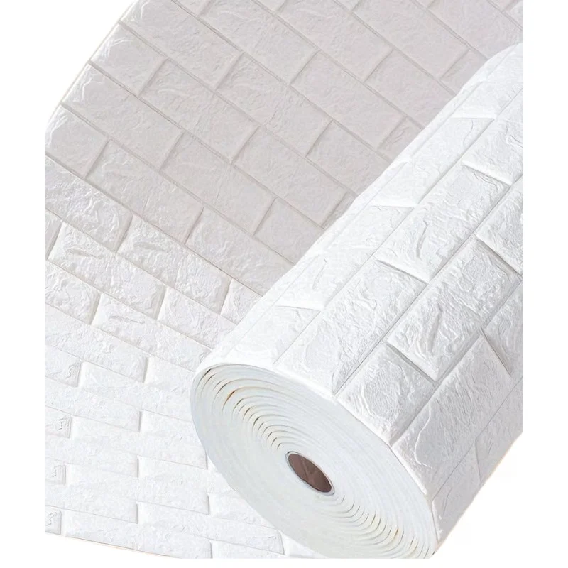 For Wallpaper Self-adhesive 3d Three-dimensional Wall Sticker Waterproof and Moisture-proof Wallpaper Wall Hiding Artifact Foam