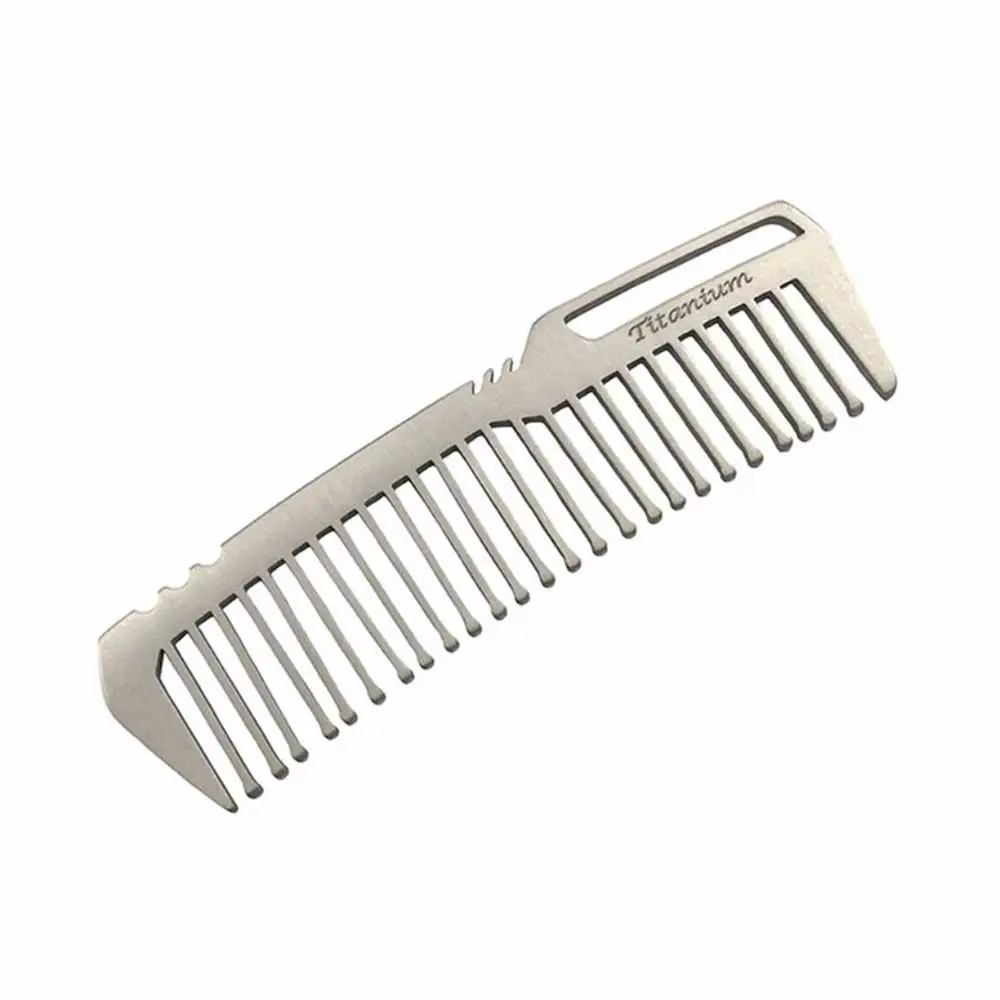 

for Unisex Portable Anti-static Outdoor Accessories Pocket Outdoor Tools EDC Titanium Comb Comb Hair Combs EDC Gear Combs
