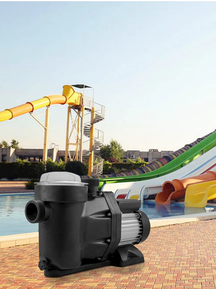 SucceBuy 230V Zwembadpomp 1HP 750W Motor In/Bovengrondse inlaat/uitlaat 52,6ft / 47,6ft Stil Voor Schoon Zwembadwater - afbeelding 2