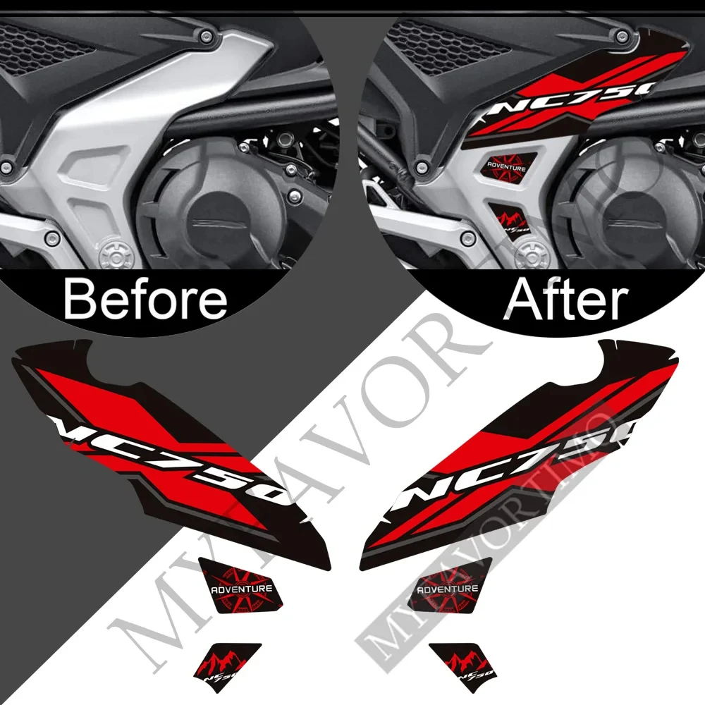 For Honda NC 750 X NC750X 2021 - 2022 Motorcycle Tank Pad Stickers Protection Fairing Decals  Knee Windscreen Handshield Wind D