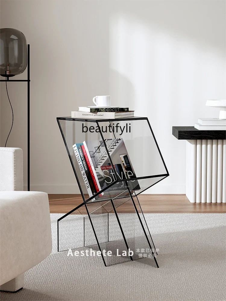 Acrylic edge few minimalist edge few sofa bedroom bedside table creative storage modern