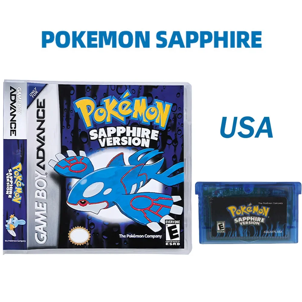 NEUE Pokémon-Serie Emerald FireRed Leafgreen Ruby Sapphire 5 Versionen GBA-Spiel in Box für 32-Bit-Videospielkassette Ohne Handbuch – Detail 6