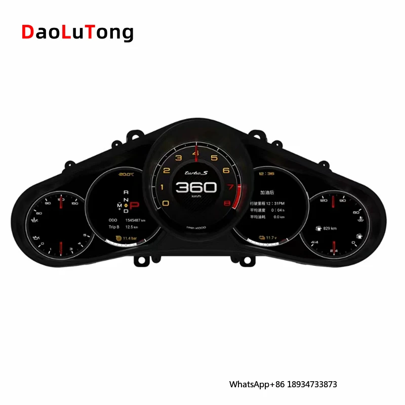 Velocímetro de instrumentos de panel de instrumentos de panel Digital LCD para Porsche Cayenne Panamera 2011-2017