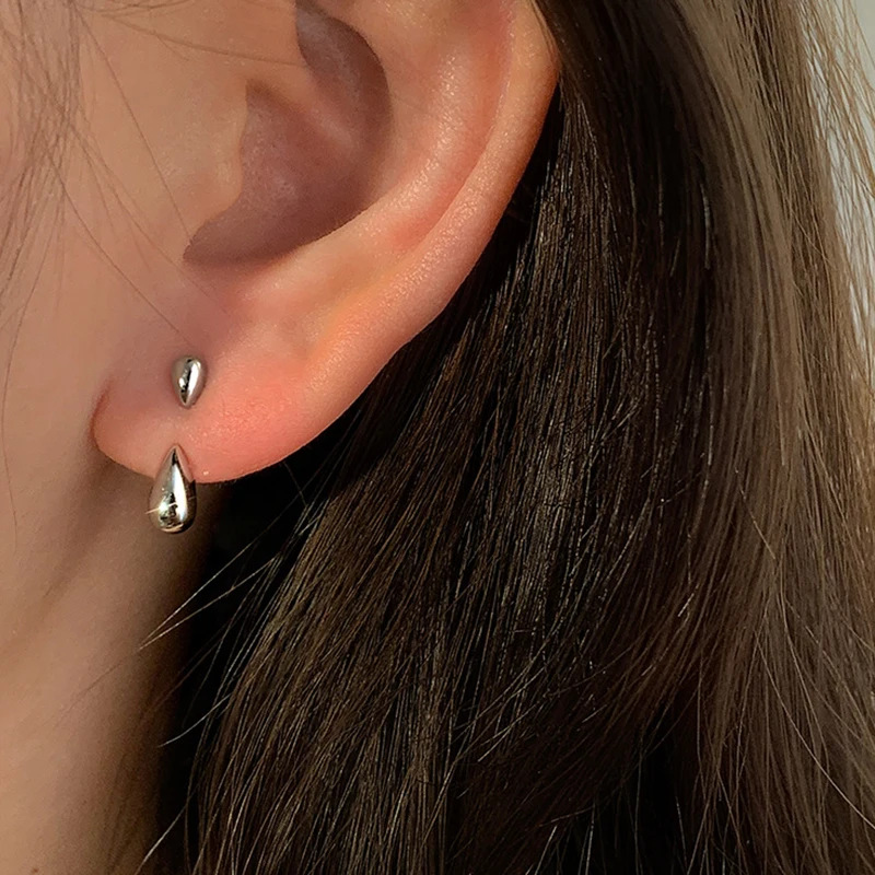 GANPUP Niedliche Kleine Schleifenförmige Zirkonia-Creolen für Damen, Modischer Neuer Ohrpiercing-Schmuck, Geschenk für Damen, Party, Alltag. – Detail 3