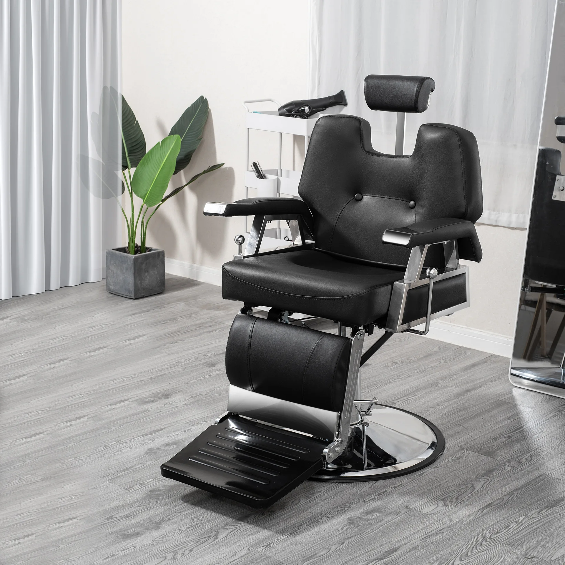 LMM Hydraulic Lift Adjustable Barber Chair for Hair Stylist Salon Spa Hair Chair