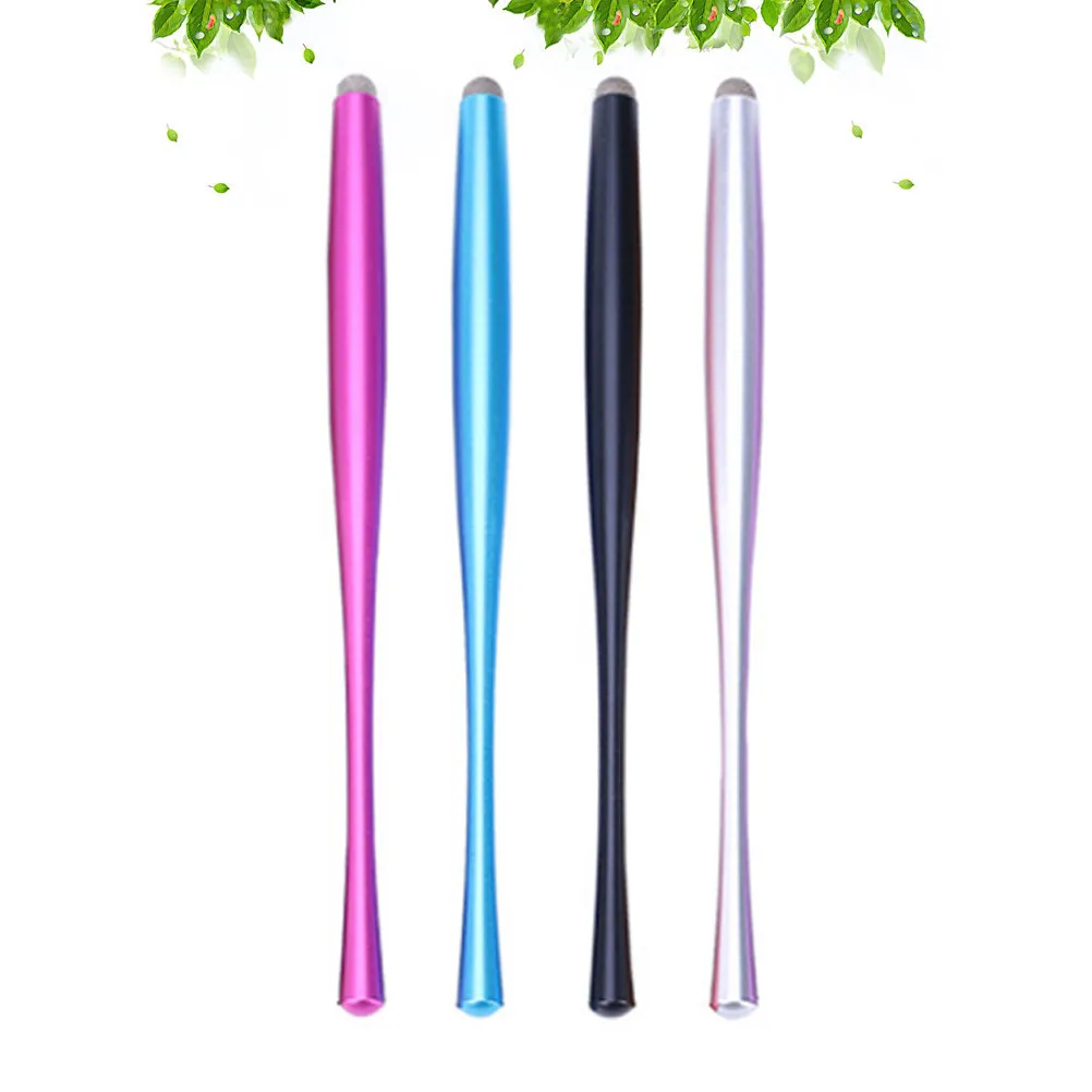 

Набор из 4 металлических емкостных стилусов с фибровым наконечником для телефонов и планшетов, сменные наконечники для сенсорных экранов, инструмент для письма на сенсорном экране