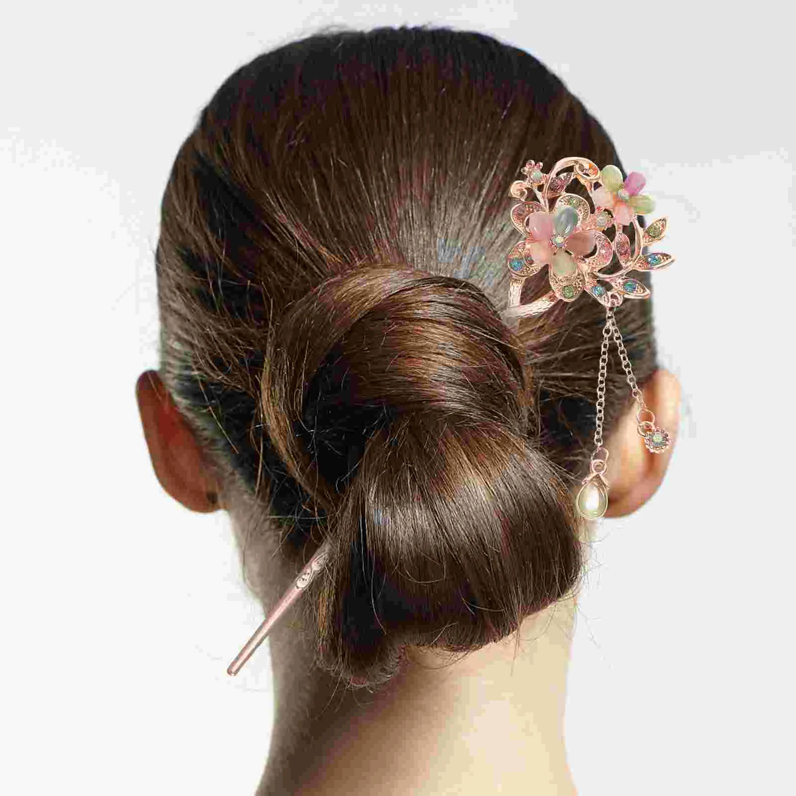 Épingle à cheveux décorative vintage pour femmes, chignon de style japonais, anciers chinois prairie Miss, accessoires pour cheveux de mariage