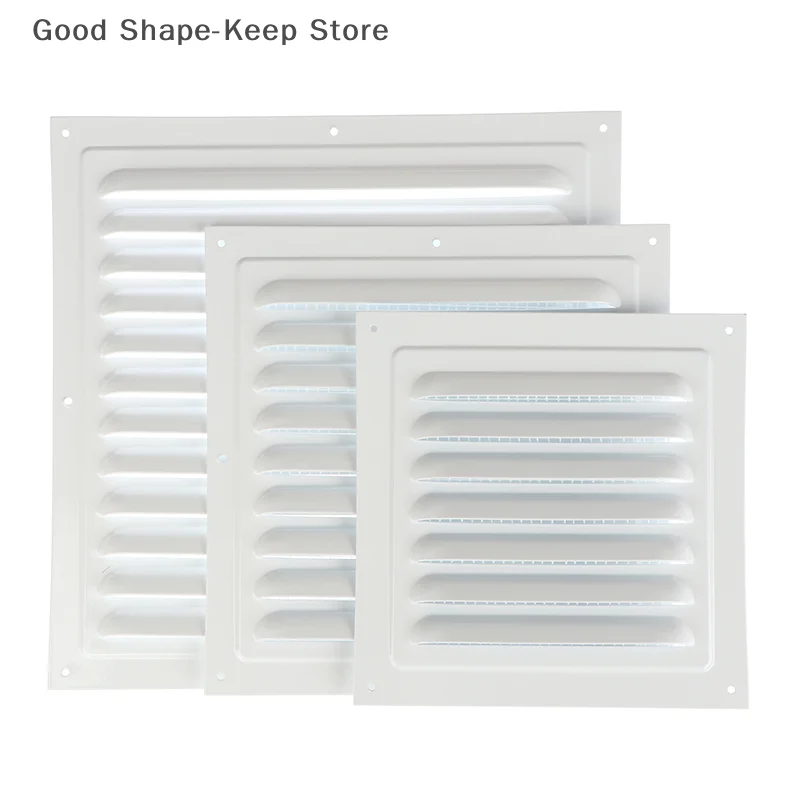 1Pc 100-250mm Aluminum Alloy Air Vent Square Heating Cooling Vents Plate Grille Air System Net Cover Screen Exhaust Outlet