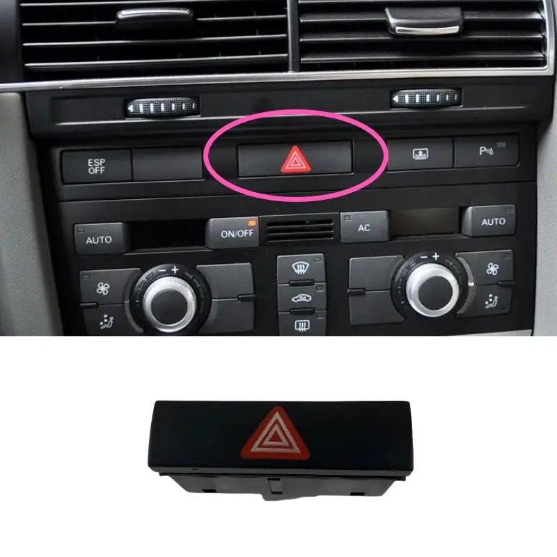 Suitable for Audi A4L A6L Q5 double flash switch, emergency light switch hazard warning light switch button