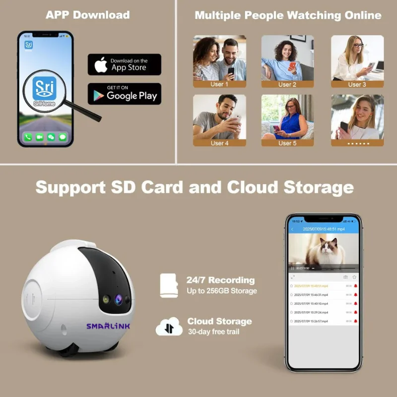 Advanced Smart Interactive Plastic Cat Toy With 4K Pet Camera Real-Time Video Monitor & 2-Way Talk Wholesale Pet Safety Remote