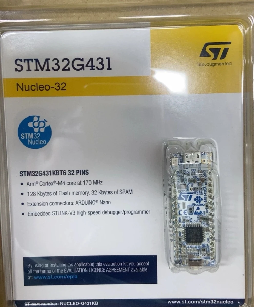 

NUCLEO-G431KB STM32 Nucleo-32 development board with STM32G4 STLINK-V3E