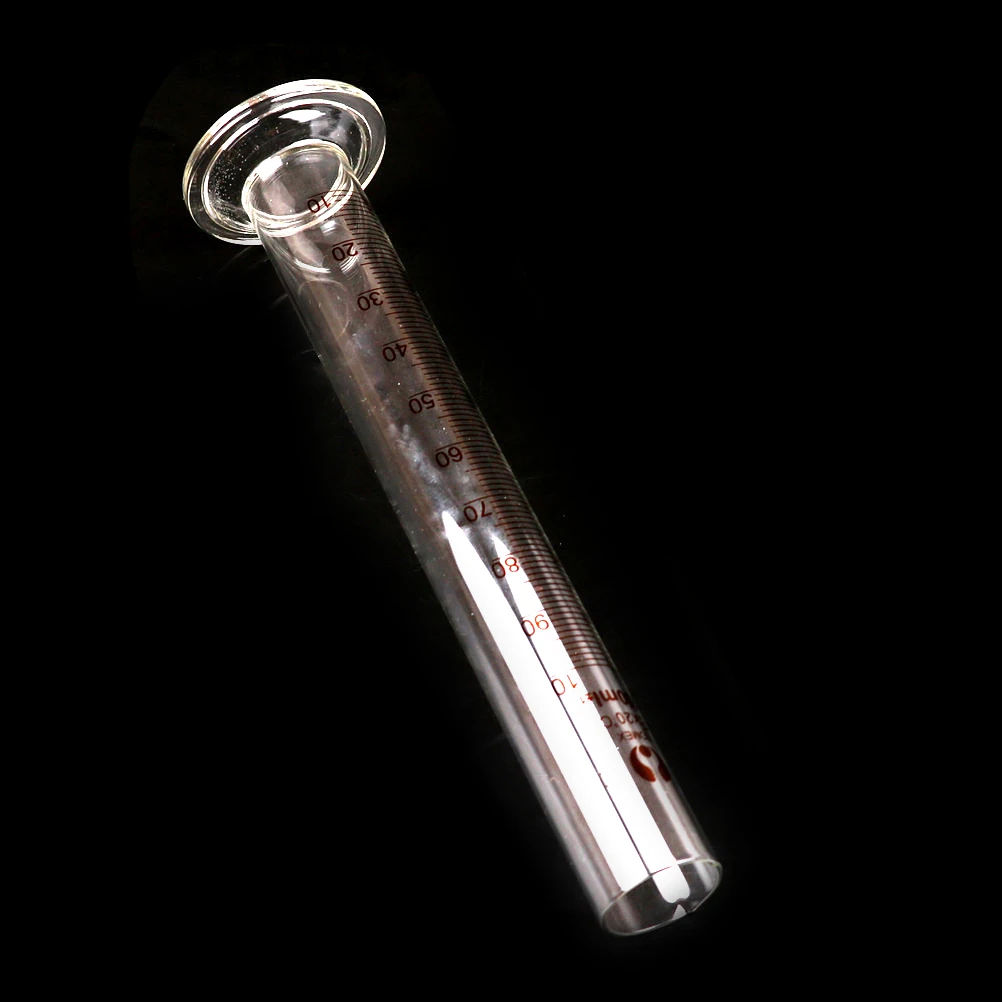1PC Thick Glass Graduated Measuring Cylinder 100 mL Single Metric Scale Chemistry Lab Spout Measure