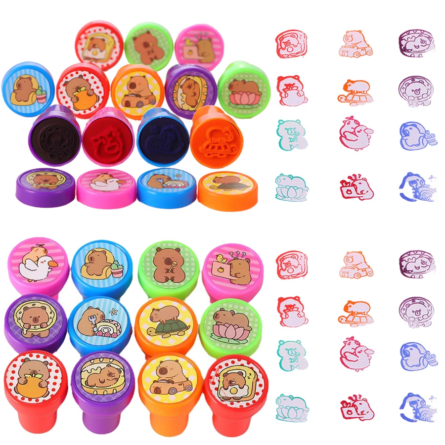 

Capybara Self Inking Stamps Party Favor Gifts Children's Birthday Souvenirs Decoration Classroom School Reward Christmas Toy