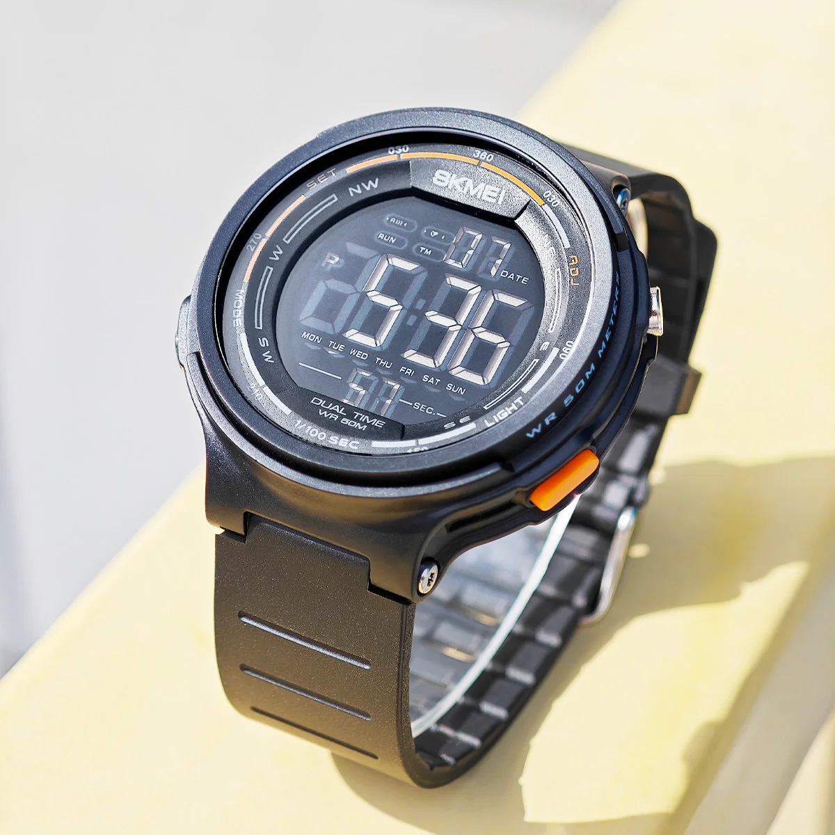 

SKMEI цифровые светодиодные спортивные часы с обратным отсчетом, модные камуфляжные водонепроницаемые наручные часы с 5 барами, будильник, часы Energetics