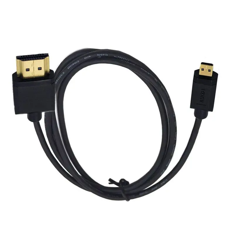 Cable de datos de Alta Definición Compatible con HDMI, cámara Digital, Cable Compatible con Micro HDMI, versión 2,0, 4k * 2k @ 60HZ