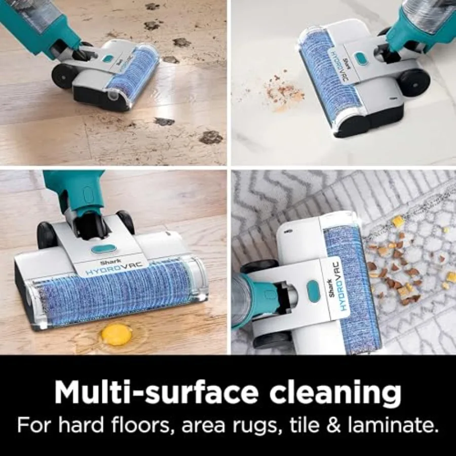 コードレスプロXL 3in1掃除機モップセルフクリーニングシステム、抗菌ブラシロール付き、多様な表面の清掃に最適（硬材、タイル、大理石など）