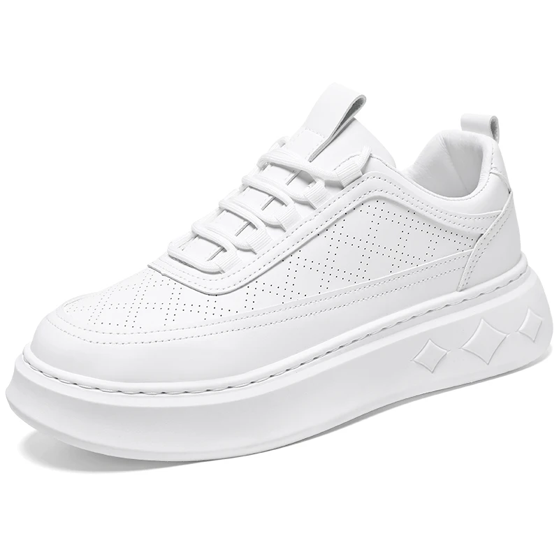 Vendita calda scarpe da Tennis maschili Sneakers uomo scarpe sportive vuote traspiranti calzature per adulti all'aperto scarpe da ginnastica da corsa alte bianche