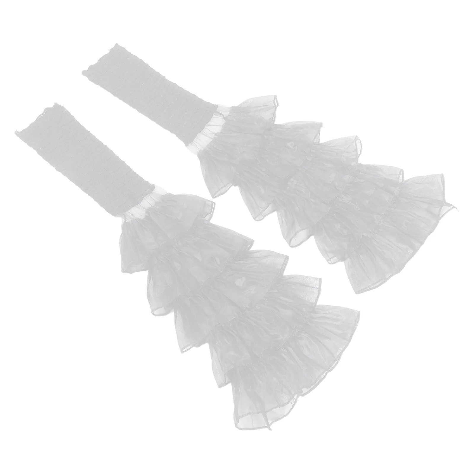 

1 Pair Lace Knee High Socks Thigh High Ruffle Stockings Stay Up Lace Leg Warmers For Women Kawaii Lolita Accessories - Rave