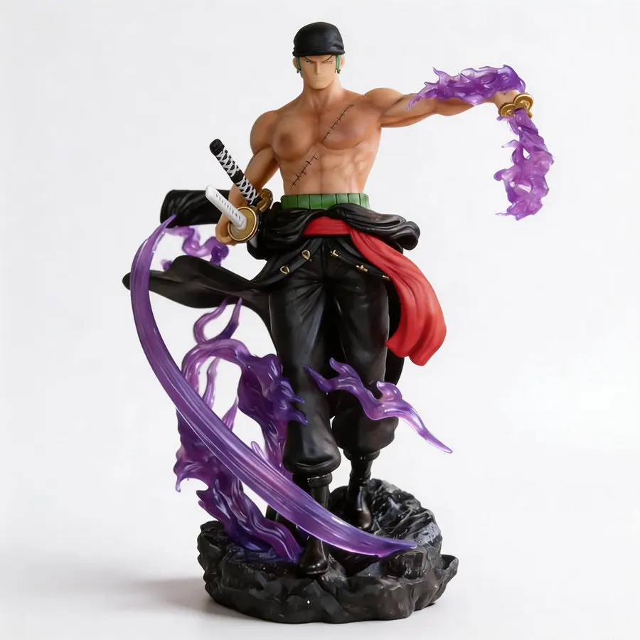 

Коллекционная фигурка Ророноа Зоро из One Piece с двумя сменными эффектами Хаки Аура, настольный декор для фанатов аниме