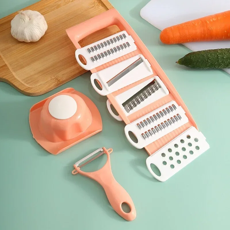 Multi-functional Vegetable Scrubbing Board Set Hand Guard Fancy Slicing Board Household Vegetable Slicing and Cutting Machine