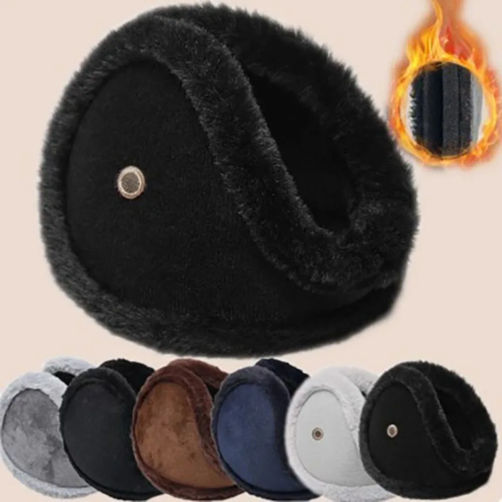 Warm Thicken Velvet Earmuff with Receiver Winter Outdoor Cycling Fleece Rabbit Fur Men Women Ear Cover Protector Plush Ear Muffs